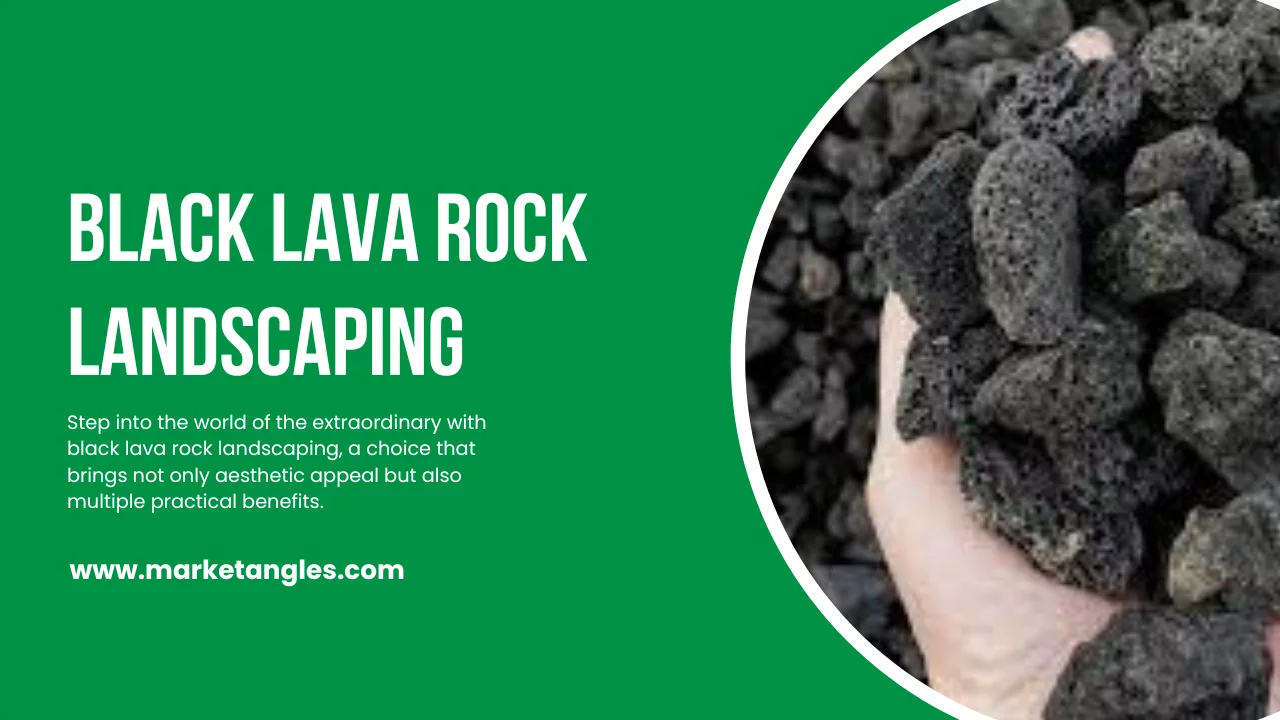 Black Lava Rock Landscaping